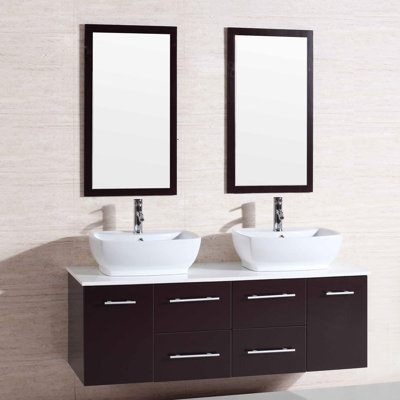 Find The Perfect Medium Wood Double Vanities Wayfair